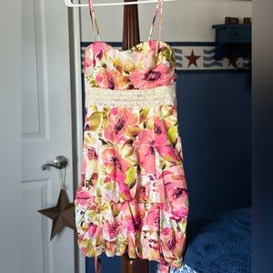 Beautiful Floral Homecoming/Formal Dress